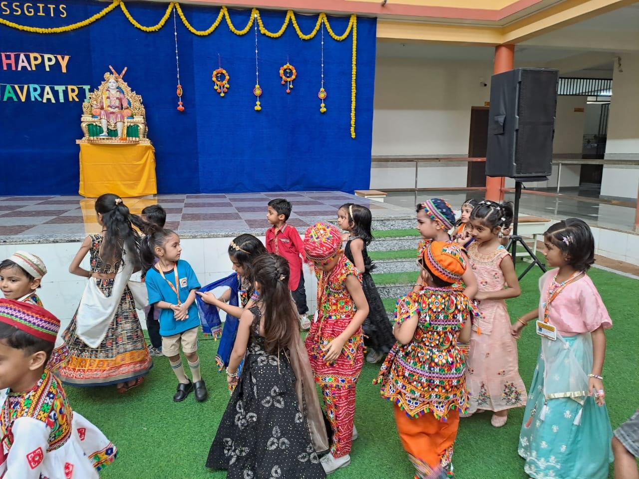 SSGITS Kindergarten Celebrates Garba Competition with Great Zeal celebration 2024